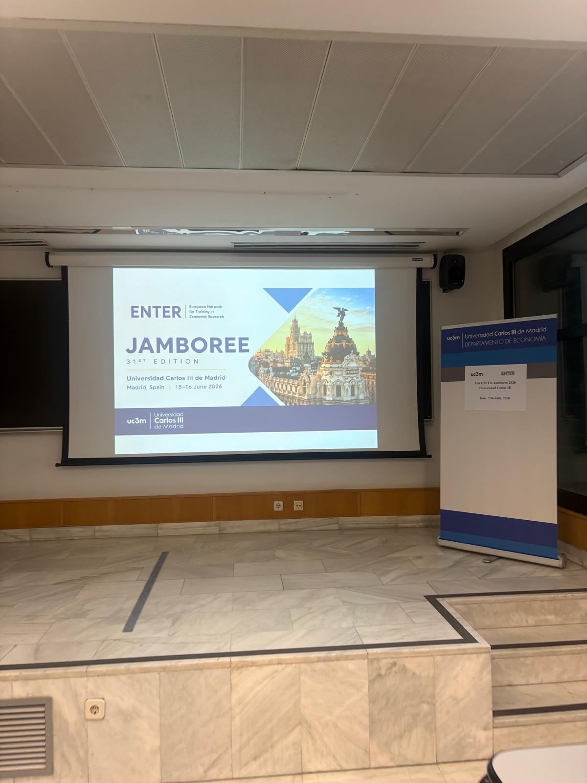 Plenary session of the 31st ENTER Jamboree at Universidad Carlos III de Madrid